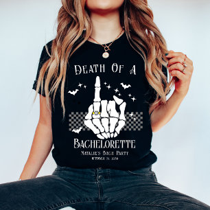 Personalized Death Of A Bachelorette Bridal Party Tri-Blend Shirt