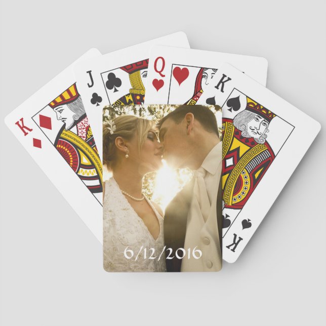 Personalized Deck of cards Wedding Photo (Back)