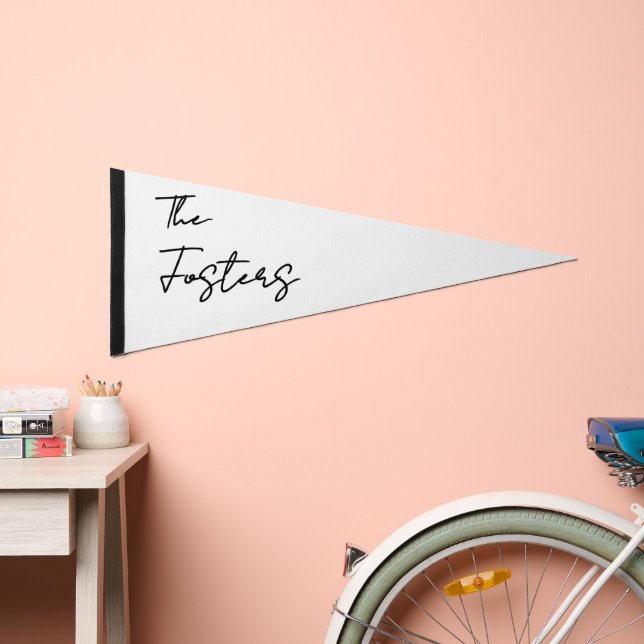 Personalized Décor for Home Nursery Wedding  Pennant Flag (Front)