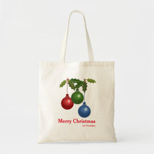 Personalized Decorative Christmas Gift Tote Bag