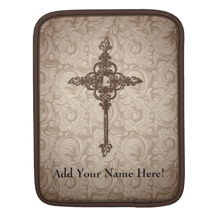 Personalized Decorative Cross Tablet Sleeve iPad Sleeve