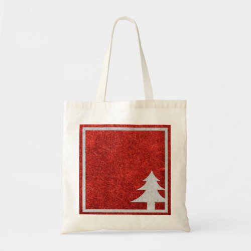 Personalized Decorative Merry Christmas Tree Tote Bag