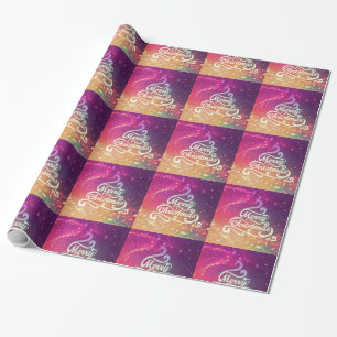 Personalized Decorative Merry Christmas Wrapping Paper