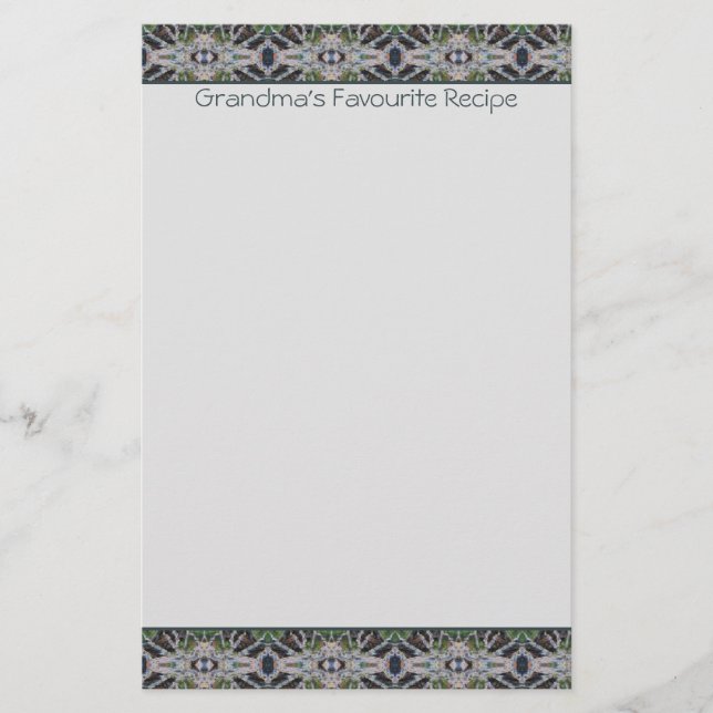 Personalized Decorative Stationary Sheet Stationery (Front)