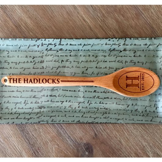 Personalized Decorative Wooden Spoon (Front)