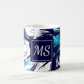 Personalized Deep Ocean Print Coffee Mug