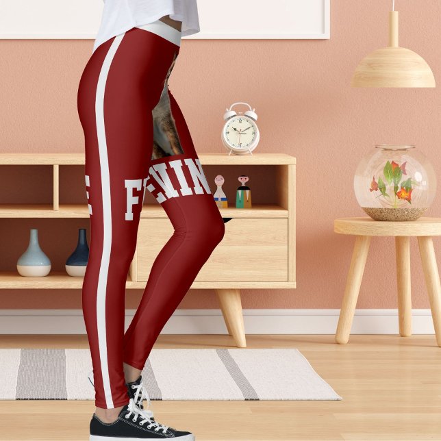 Personalized Deep Red Cute Siamese Cat Pet Photo Leggings (Creator Uploaded)
