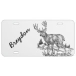 Personalized Deer License Tag License Plate at Zazzle