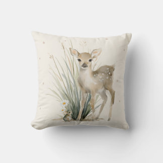 Personalized Deer Throw Pillow