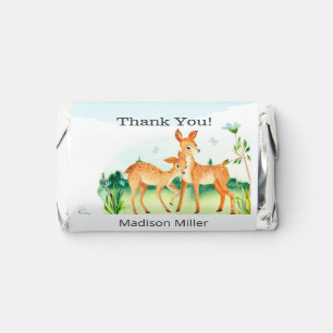 Personalized Deer Wooland Forest Boys Baby Shower Hershey's Miniatures