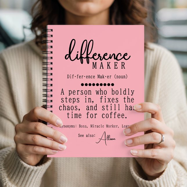 Personalized Definition Notebook Gift for Mentor (Inspirational Definition Journal Gift for Mentor, Nurses, Teachers, Professionals and Educators)