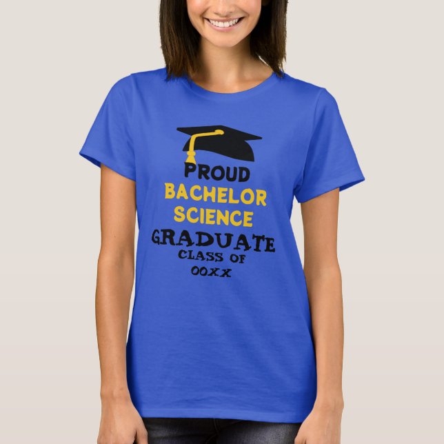 Personalized degree graduation saying  T-Shirt (Front)