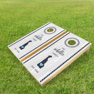 Personalized Delaware Family Name Cornhole Set