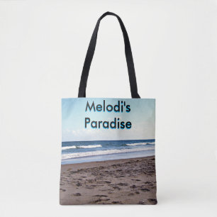 Personalized Delray Beach Paradise Design Tote Bag