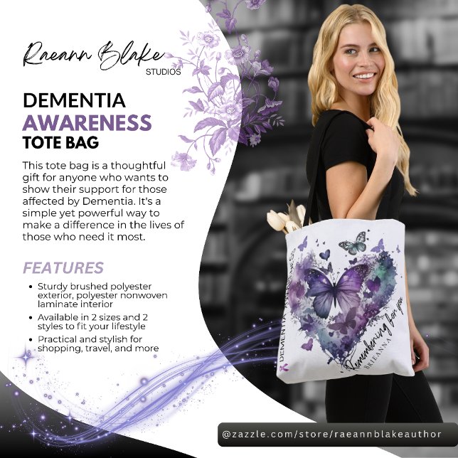 Personalized Dementia Awareness Tote Bag (Creator Uploaded)