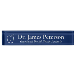 Personalized Dental Desk Name Plate