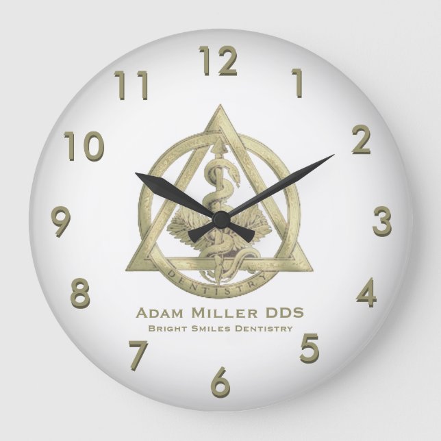 Personalized Dentist Clock (Front)