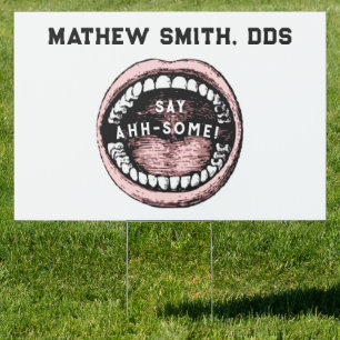 Personalized Dentist Graduation Congrats Sign