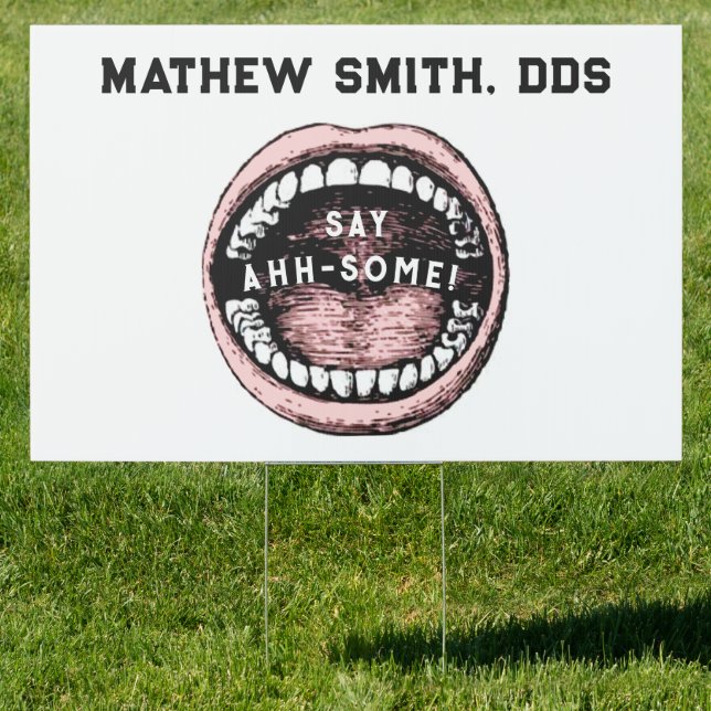 Personalized Dentist Graduation Congrats Sign (Insitu)