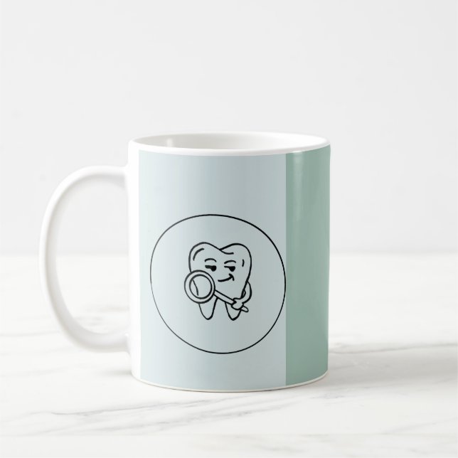 Personalized Dentist Name, Title & Clinic Logo Mug (Left)