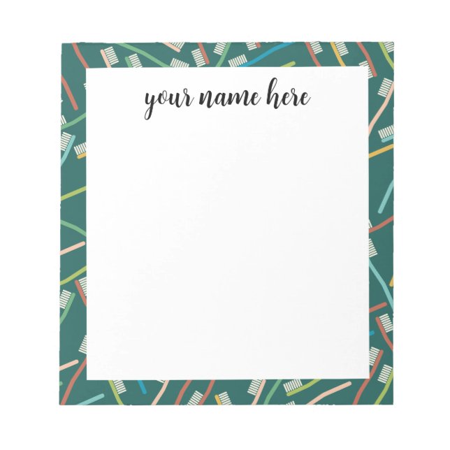 Personalized Dentist Notepad (Front)