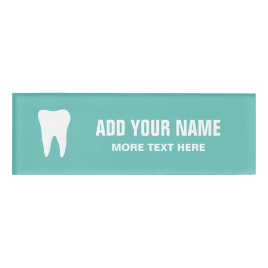 Personalized Dentist Office Magnetic Name Tags Zazzle Personalized Dentist Office Magnetic Name Tags