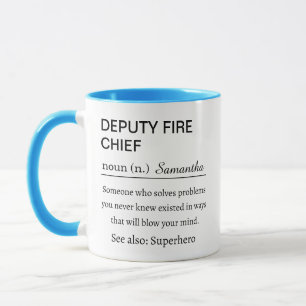 Personalized Deputy Fire Chief Definition Mug