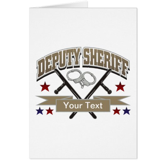 Personalized Deputy Sheriff Cards (Front)