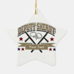 Personalized Deputy Sheriff Ceramic Ornament at Zazzle