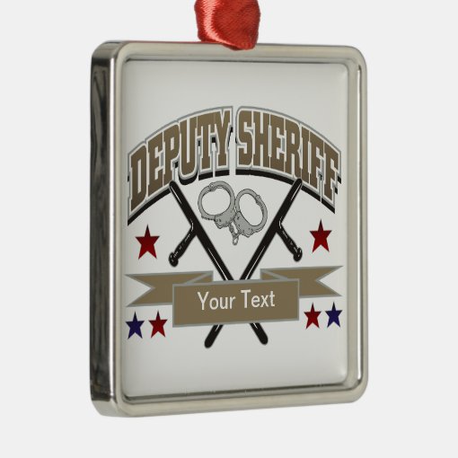 Personalized Deputy Sheriff Metal Ornament | Zazzle