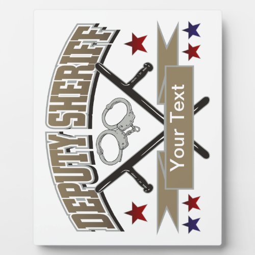 Personalized Deputy Sheriff Plaque