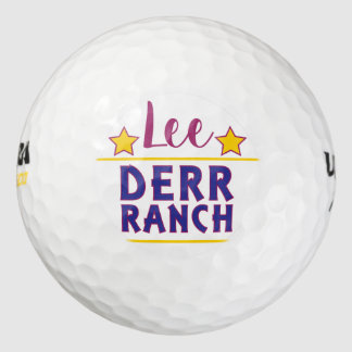 Personalized Derr Ranch Golf Bals Golf Balls