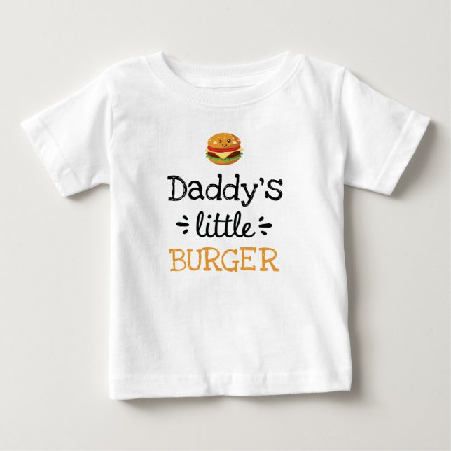 Personalized Design | [Any Text's] Little Burger Baby T-Shirt (Front)