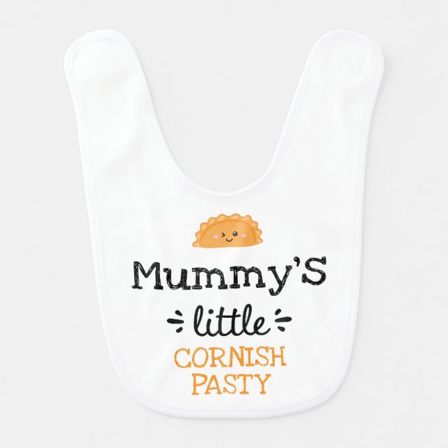Personalized Design | [Any Text's] Little Cornish  Baby Bib (Front)