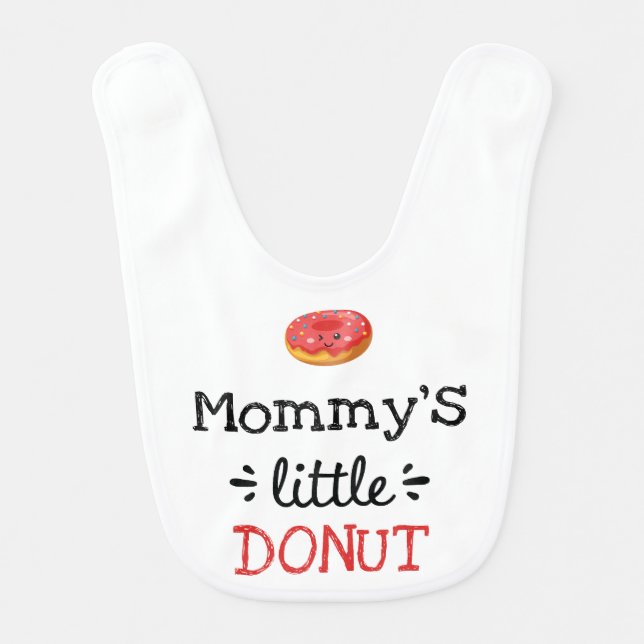 Personalized Design | [Any Text's] Little Donut Baby Bib (Front)