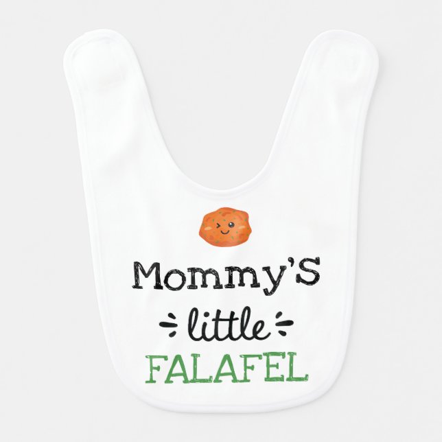 Personalized Design | [Any Text's] Little Falafel Baby Bib (Front)