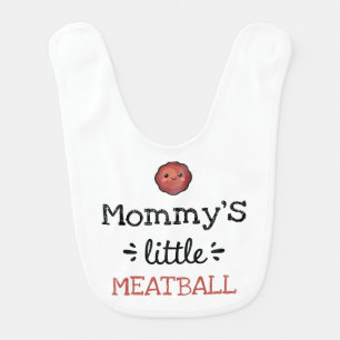 Personalized Design   [Any Text's] Little Meatball Baby Bib