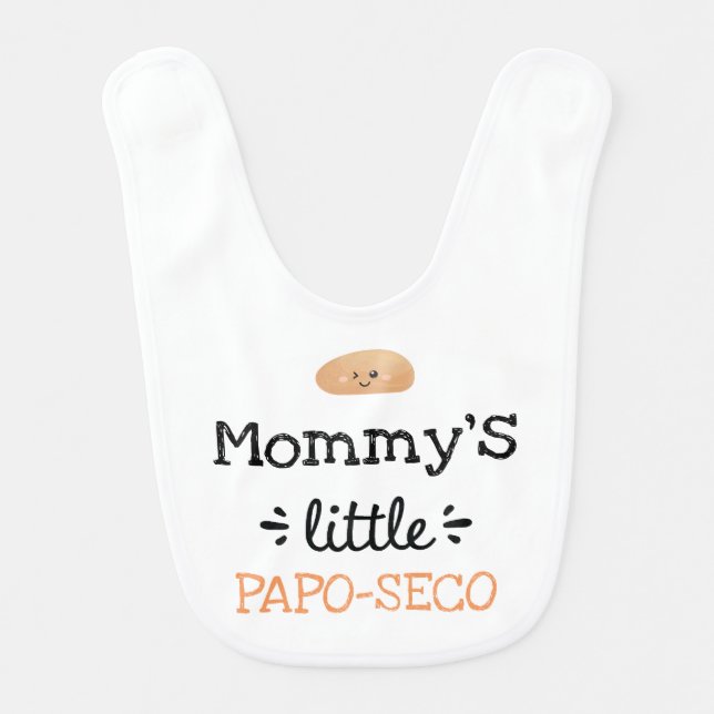 Personalized Design [Any Text's] Little Papo Seco Baby Bib (Front)