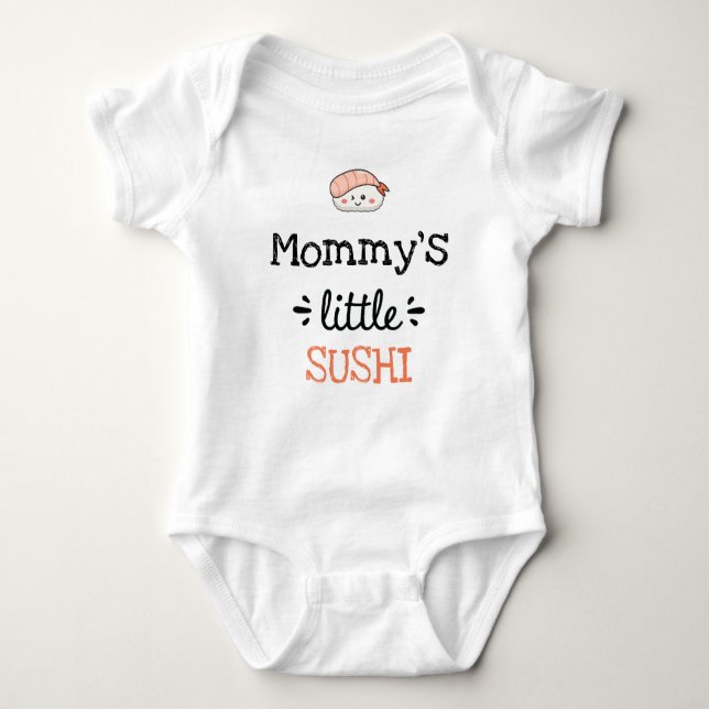 Personalized Design | [Any Text's] Little Sushi Baby Bodysuit (Front)