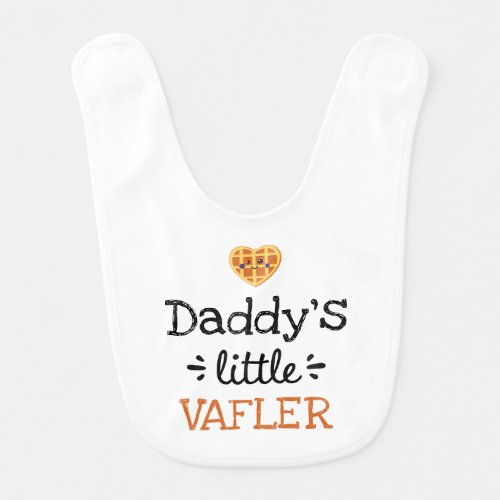 Personalized Design  Any Texts Little Vafler Baby Bib