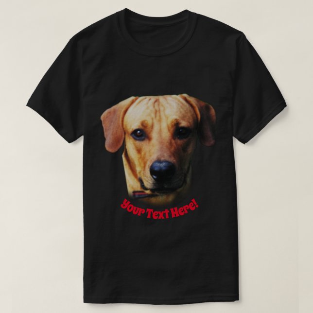 Personalized Design Black Custom T-Shirt (Design Front)