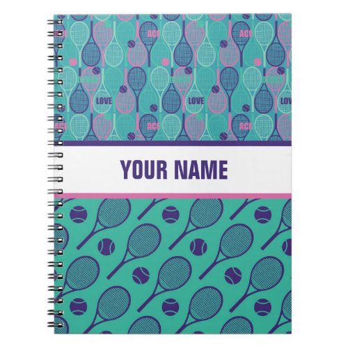 Personalized Design for Tennis players coaches Notebook