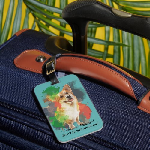 Personalized Design Pretty Corgi  Luggage Tag