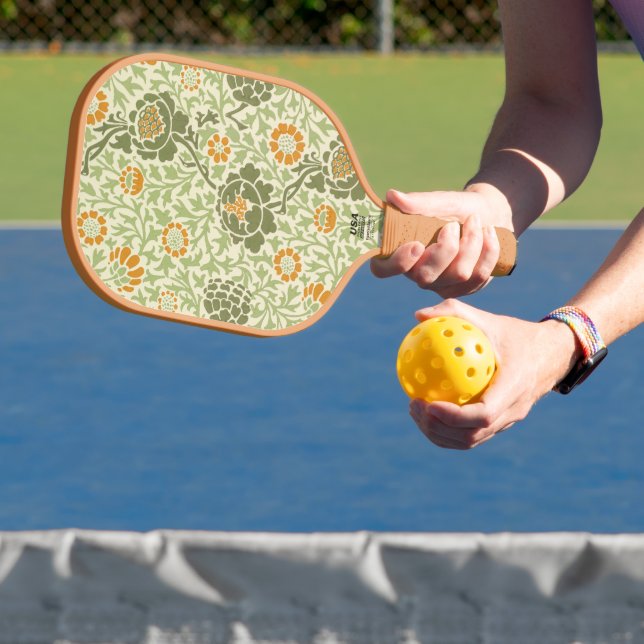 Personalized Design William Morris Pattern   Pickleball Paddle (Insitu)