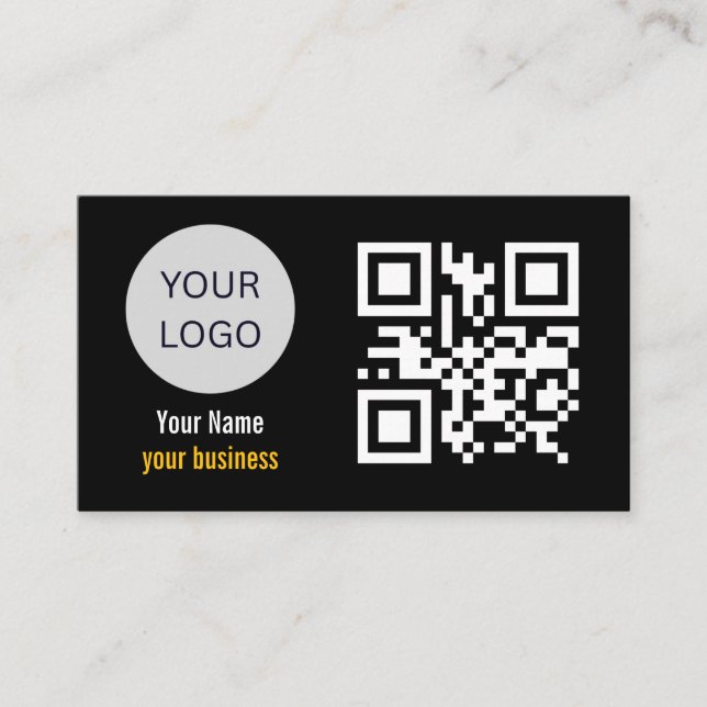 Personalized design with Custom Contact & qr code Business Card (Front)