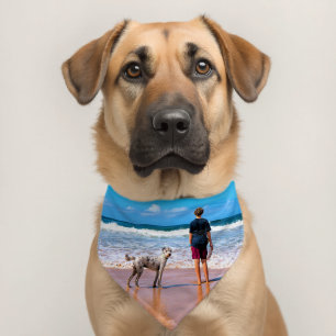 Personalized Design Your Own Custom Pet Photo Bandana Collar