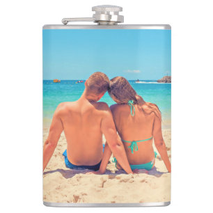 Personalized Design Your Own Custom Photo Flask