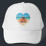 Personalized Design Your Own Custom Photo Hat<br><div class="desc">In Heart Custom Photo Hats - Your Own Design - Special Personalized Couple / Family / Dad / Mom / Friends or Personal Trucker Hat / Caps Photo Gifts Accessories ( Choose Hat Style ) - Add Your Photo or Text - Resize and move or remove and add elements /...</div>