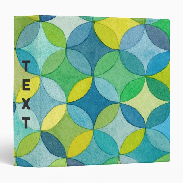 Personalized Designer Make Your Own Portfolio 3 Ring Binder (Front/Spine)