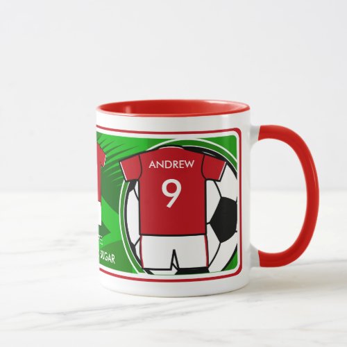 Personalized Designer Soccer mug RWa